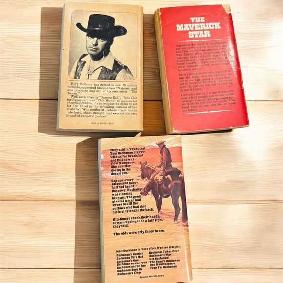 Vintage Western Pulp Book Lot 3 1960s 1970s 1950s Paperback TPB - Picture 2 of 4